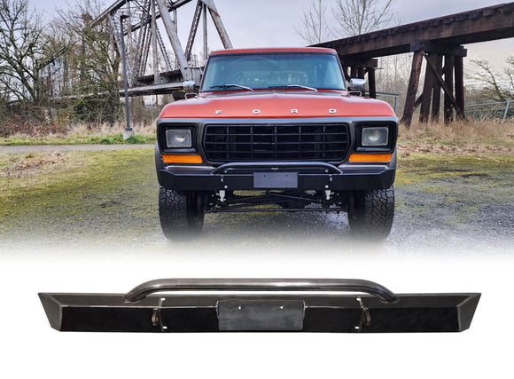 TrailHorse 78-79 Bronco & 67-77 F Series Front Bumper w/ Ft.Licence Holder